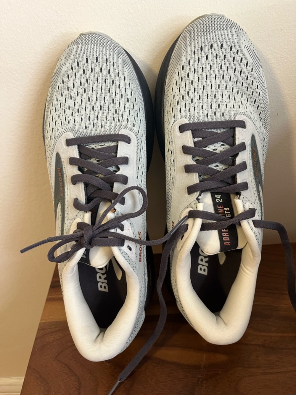 Brooks Adrenaline GTS 24 Running Shoes Mercury/Ebony/Copper Womens SZ 8.5 Med - Picture 4 of 7